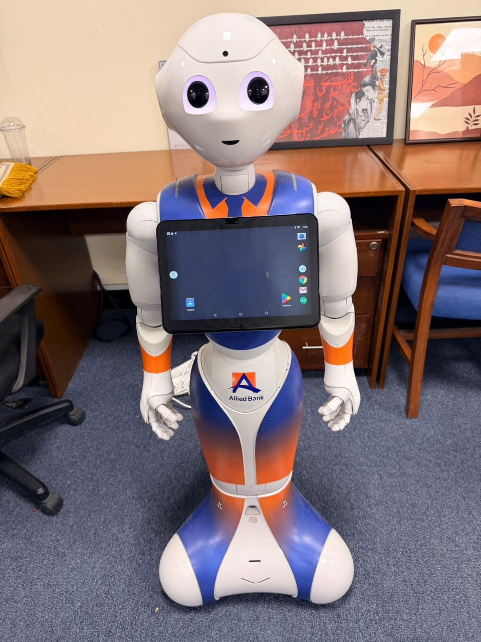 Pepper robot in the lab
